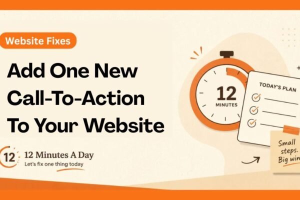 Add One New Call-To-Action To Your Website