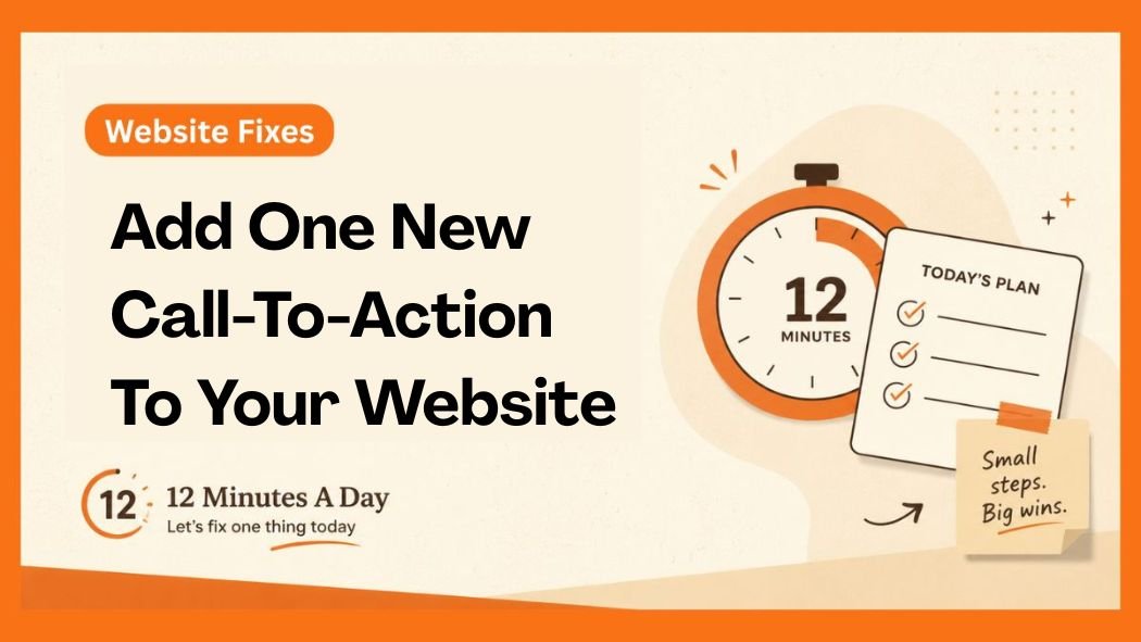 Add One New Call-To-Action To Your Website