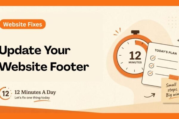Update Your Website Footer With Current Year And Links