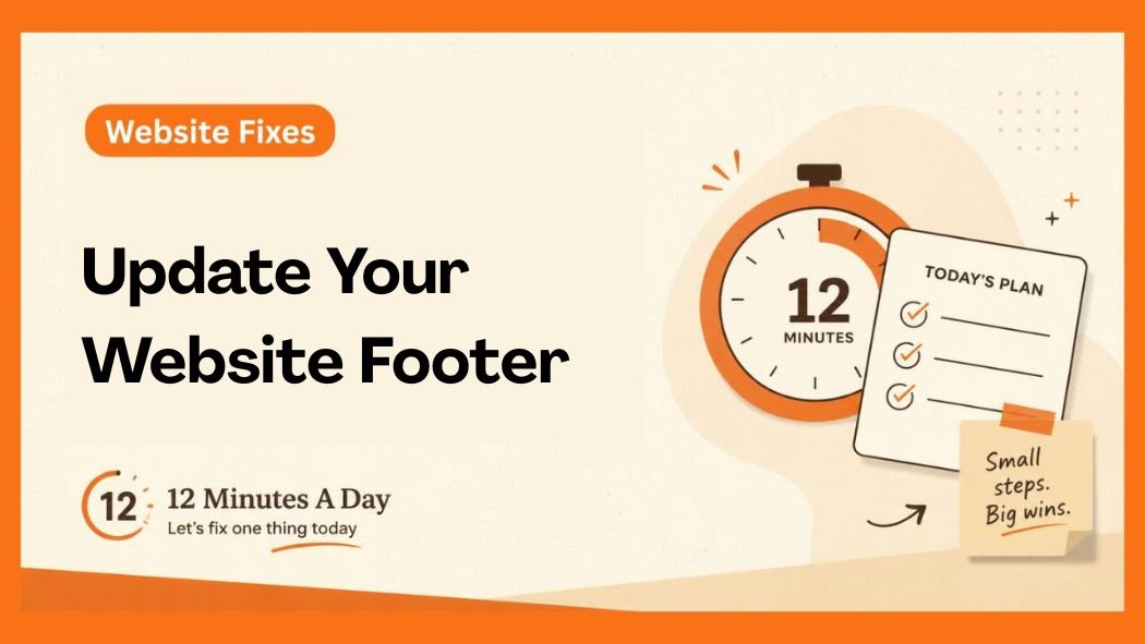 Update Your Website Footer With Current Year And Links