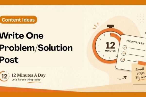 Write One Problem Solution Post
