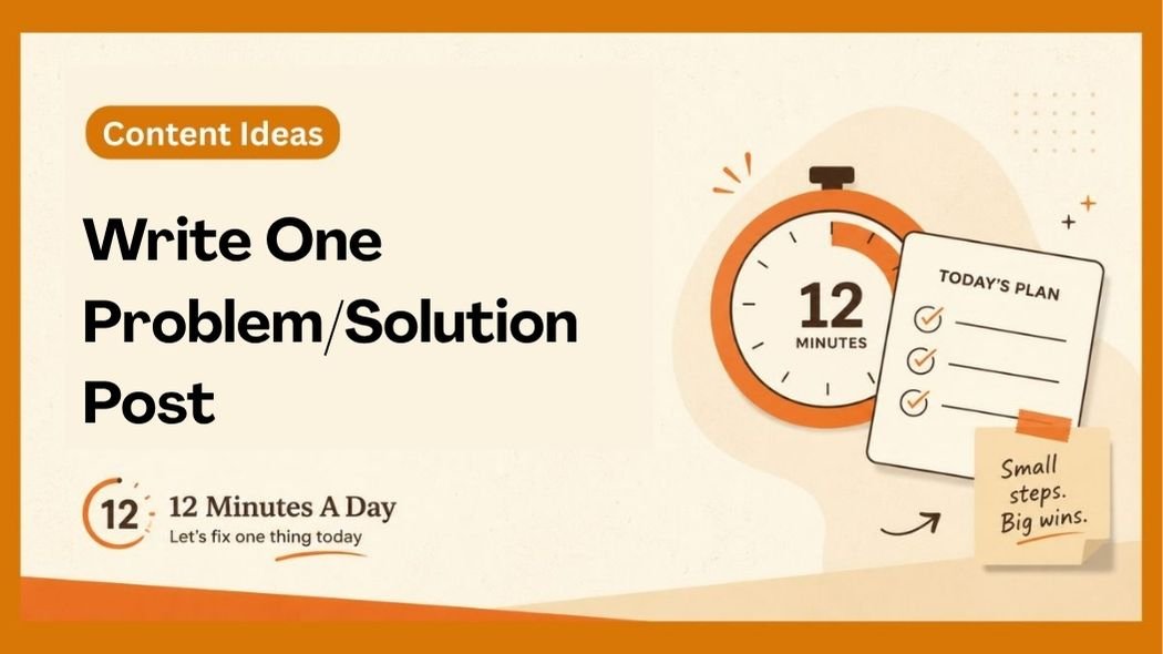 Write One Problem Solution Post