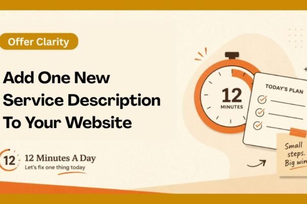 Add One New Service Description To Your Website