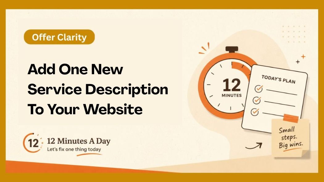 Add One New Service Description To Your Website