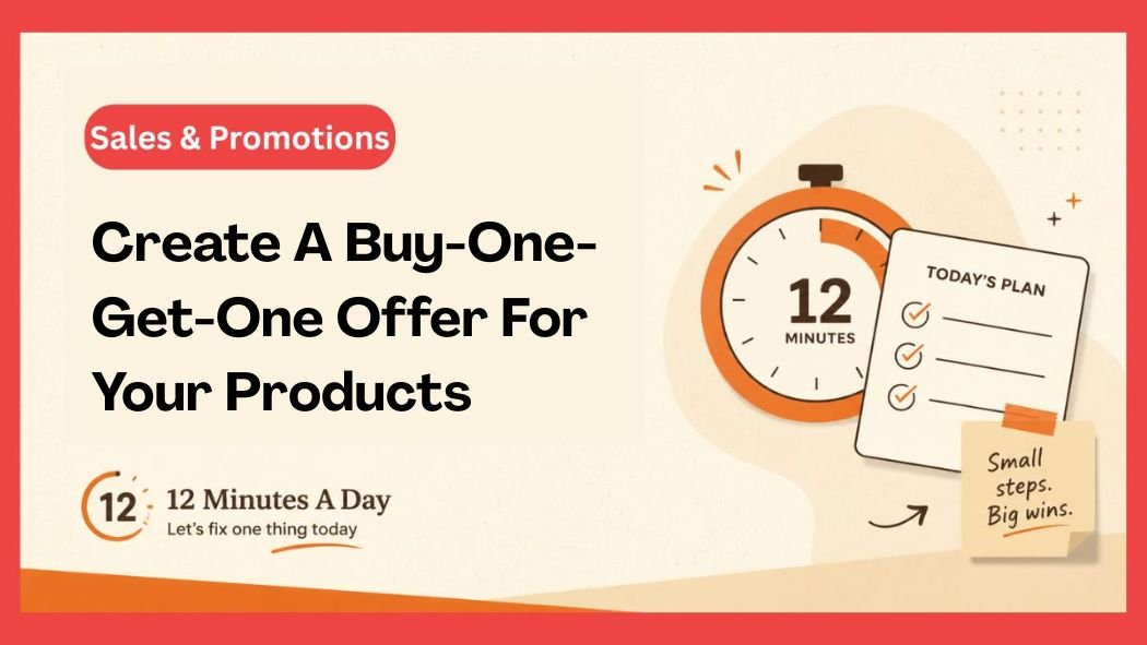 Create A Buy-One-Get-One Offer For Your Products