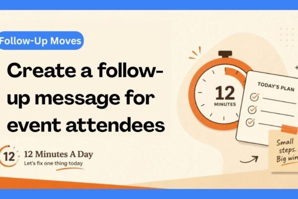 Create A Follow-Up Message For Event Attendees