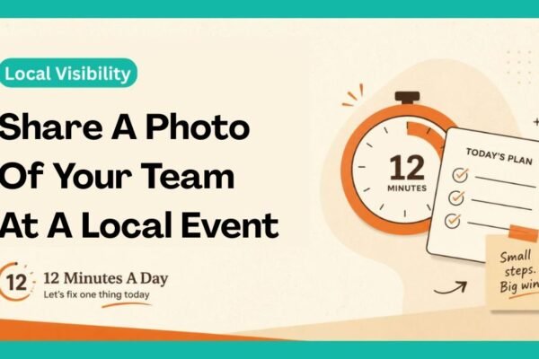 Share A Photo Of Your Team At A Local Event