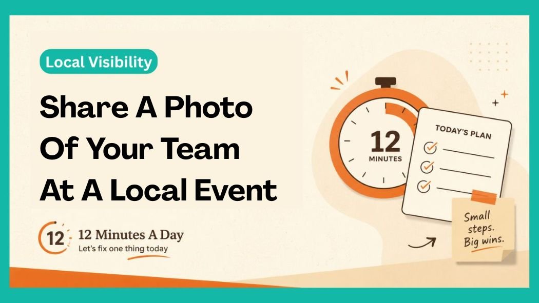 Share A Photo Of Your Team At A Local Event