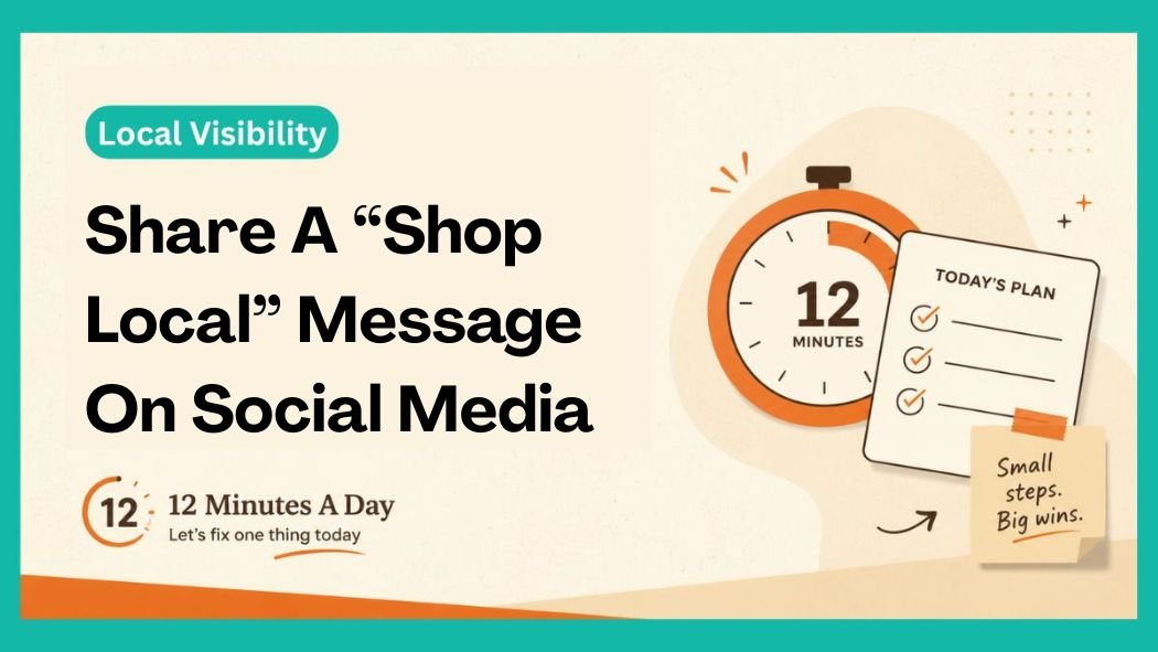 Share A “Shop Local” Message On Social Media