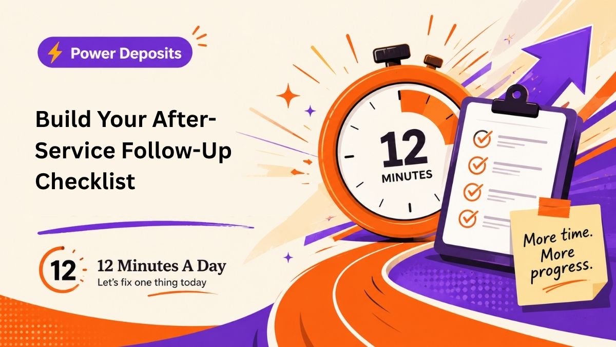 Build Your After-Service Follow-Up Checklist