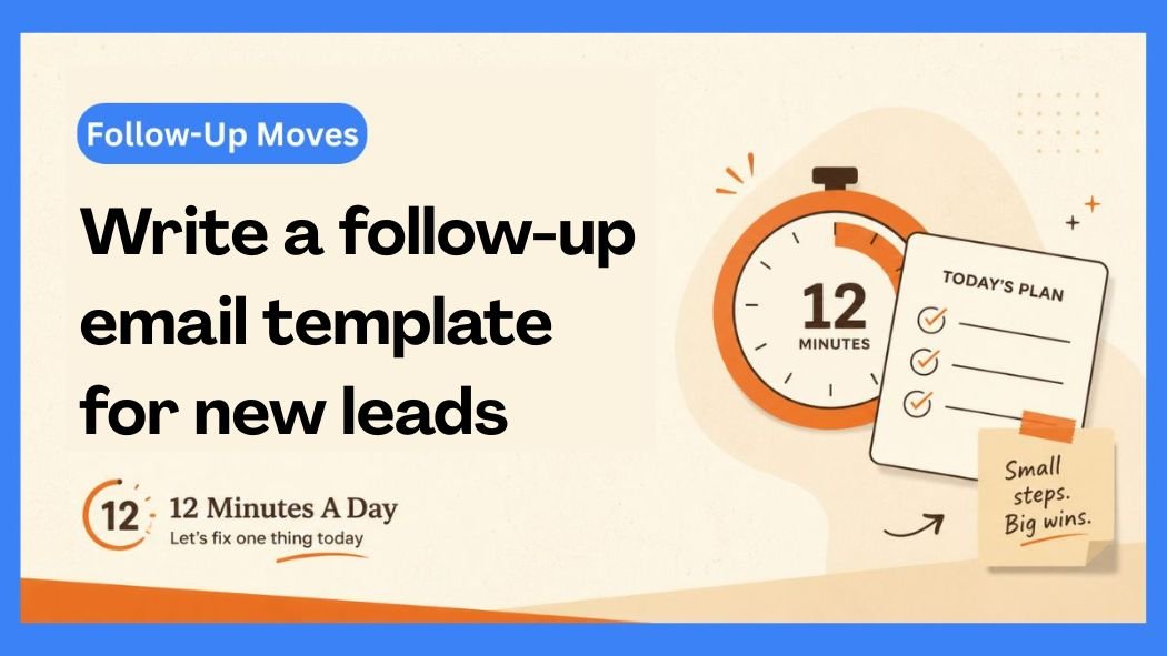 Write A Follow-Up Email Template For New Leads