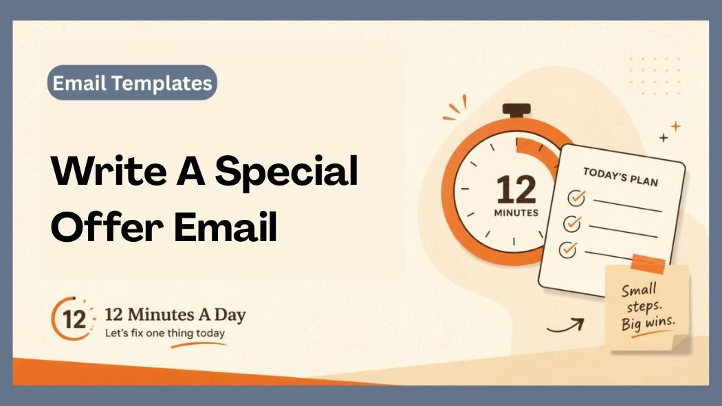 Write A Special Offer Email