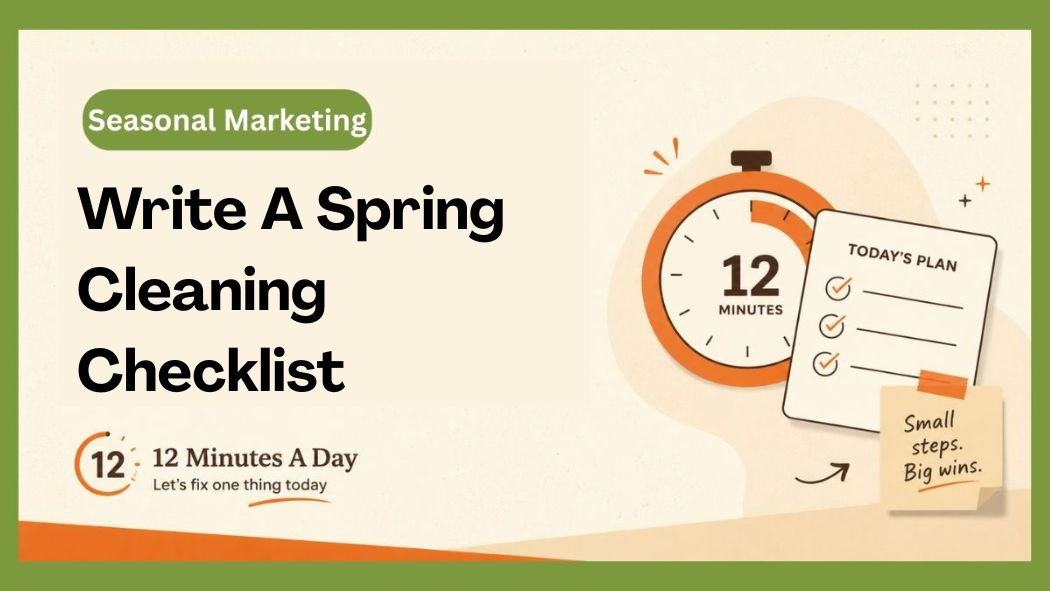 Write A Spring Cleaning Checklist