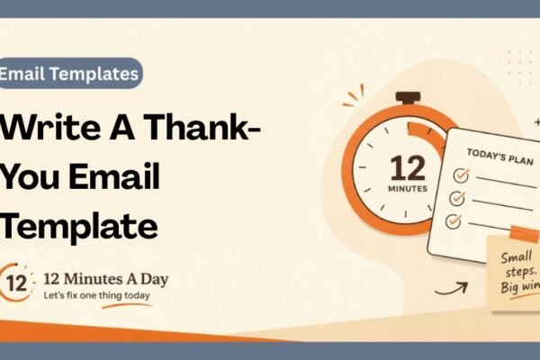 Write A Thank-You Email Template