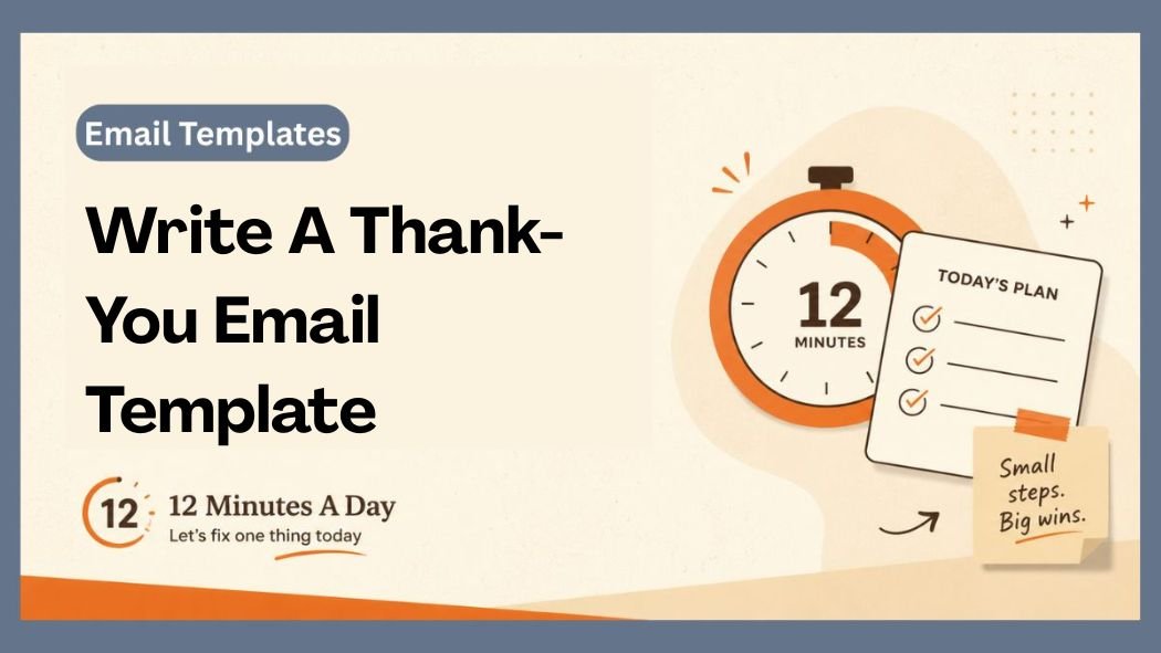Write A Thank-You Email Template