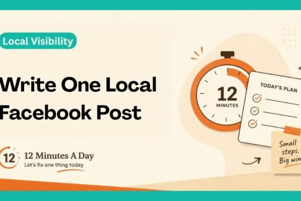 Write One Local Facebook Post
